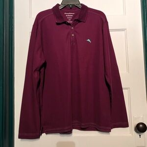 Tommy Bahama Purple Polo Shirt Classic Comfort